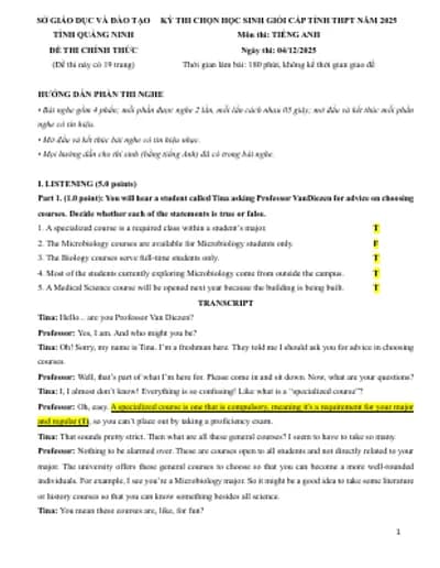 BỘ 30 ĐỀ THI HSG ANH 12 2025-2026 (FULL KEY CHI TIẾT + BẢN WORD + FILE NGHE + TAPESCRIPTS) (PHẦN 4)